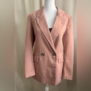 H&M Double Breasted Pink Blazer